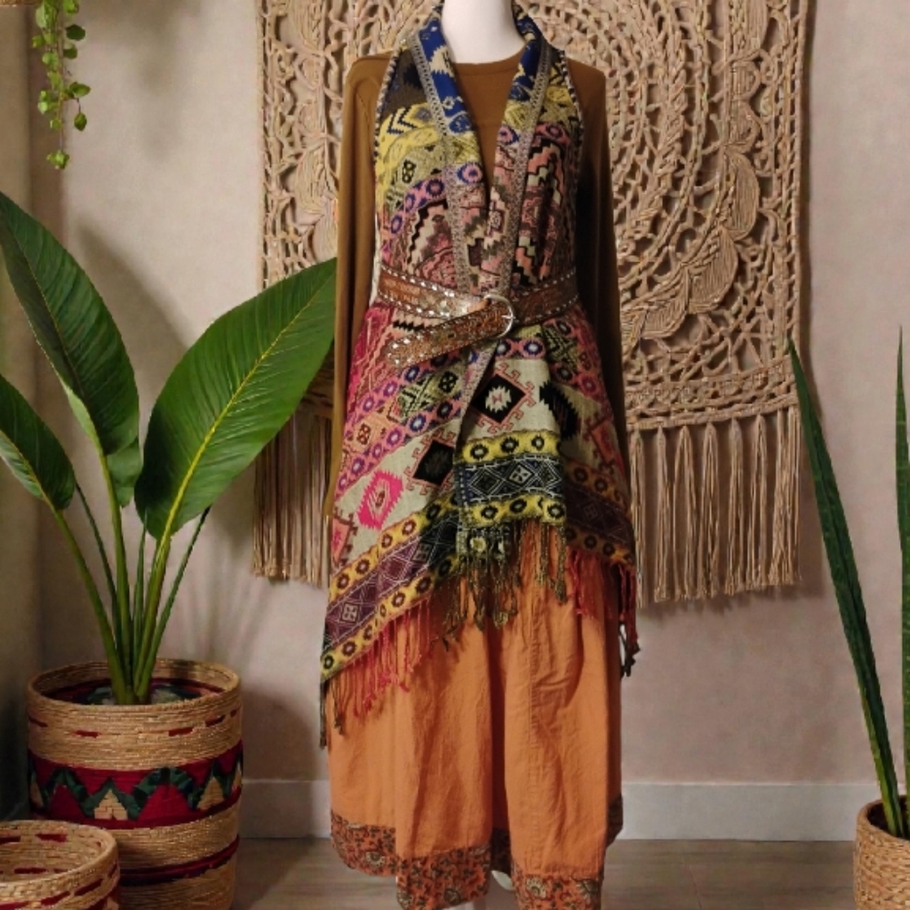 Boho Drapery Style Duster - Picture 2 of 12